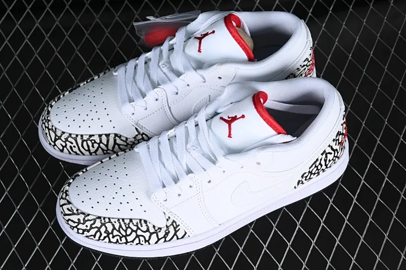 All categories Air Jordan Jordan series basketball shoes Air Jordan 1 Low Z version Air Jordan 1 Low AJ1 Joe 1 white burst pattern low-top cultural casual sneakers 338145-162